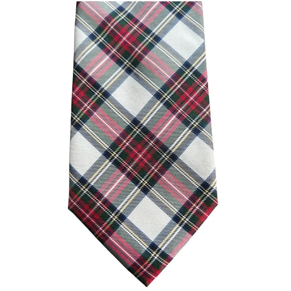 Chaps Multicolor Plaid Necktie 86”
